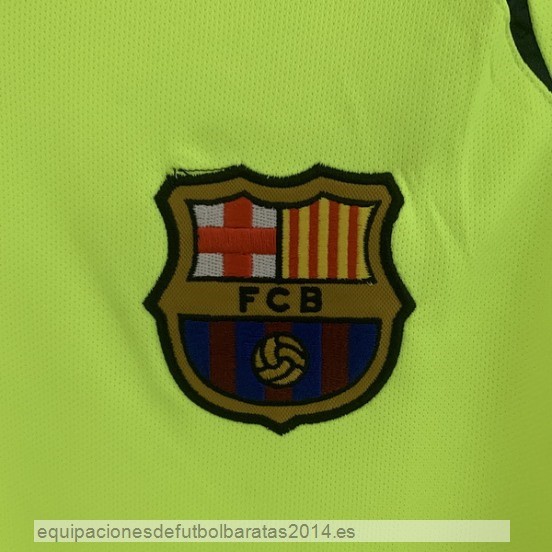 Nuevo 2ª Manga Larga Barcelona Retro 2005 2006 Amarillo Baratas